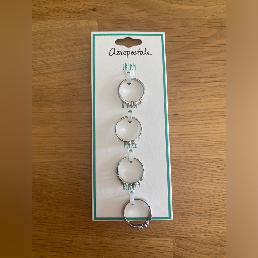4 Piece Ring Set Aeropostale